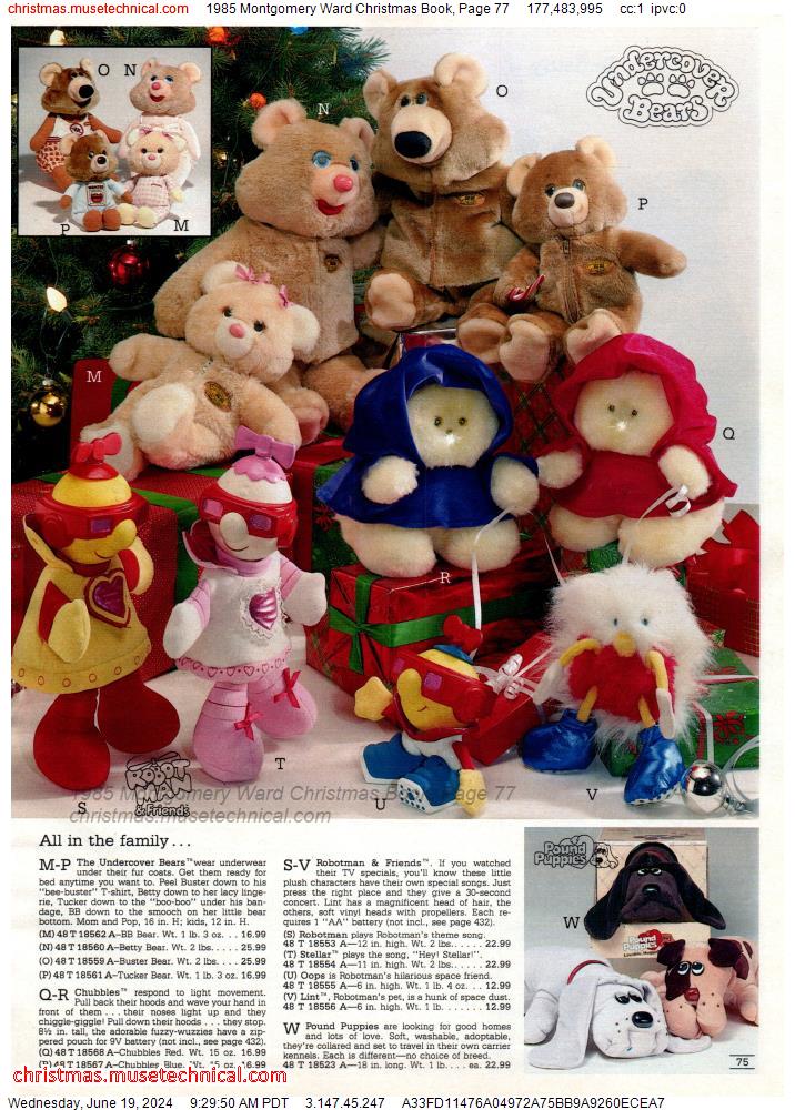 1985 Montgomery Ward Christmas Book, Page 77