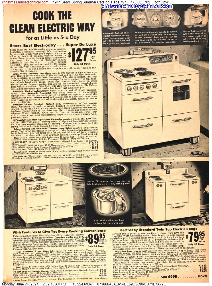 1941 Sears Spring Summer Catalog, Page 797