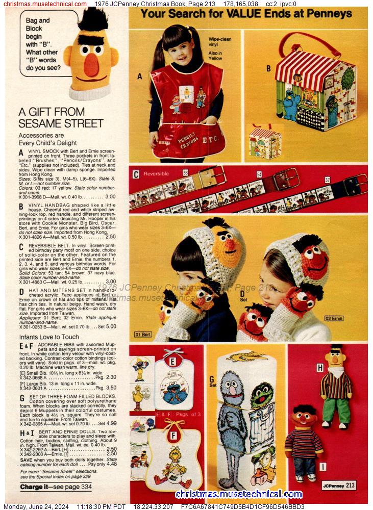 1976 JCPenney Christmas Book, Page 213