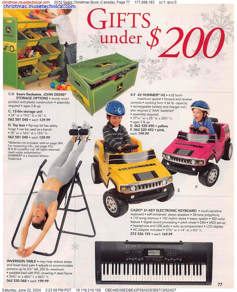 2010 Sears Christmas Book (Canada), Page 77