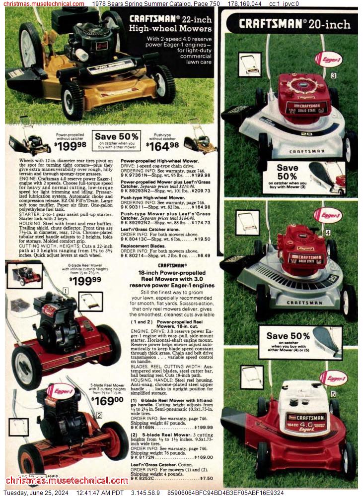 1978 Sears Spring Summer Catalog, Page 750