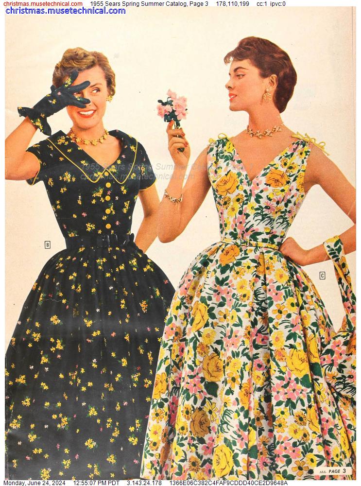 1955 Sears Spring Summer Catalog, Page 3