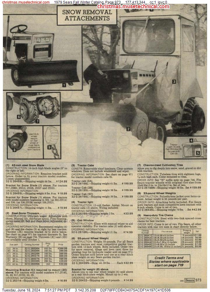 1979 Sears Fall Winter Catalog, Page 973