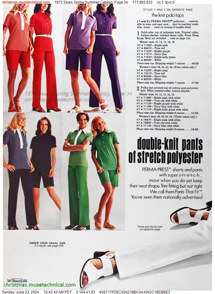 1973 Sears Spring Summer Catalog, Page 34