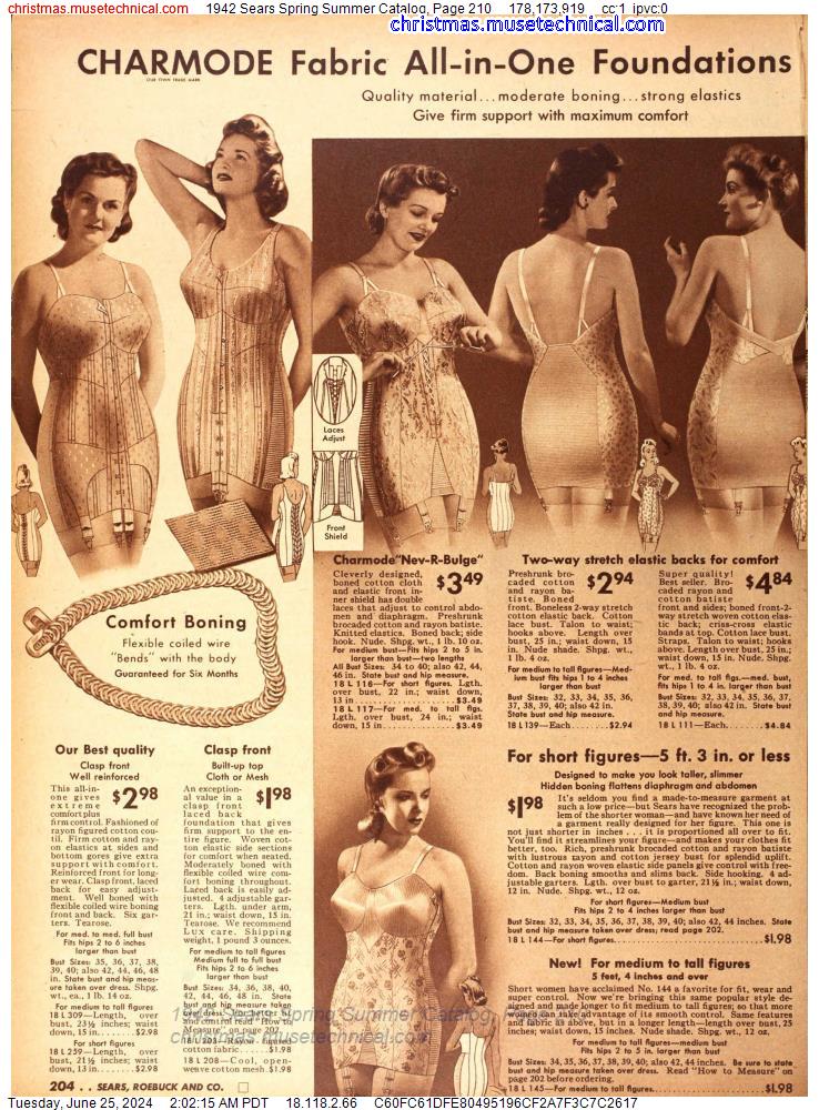 1942 Sears Spring Summer Catalog, Page 210