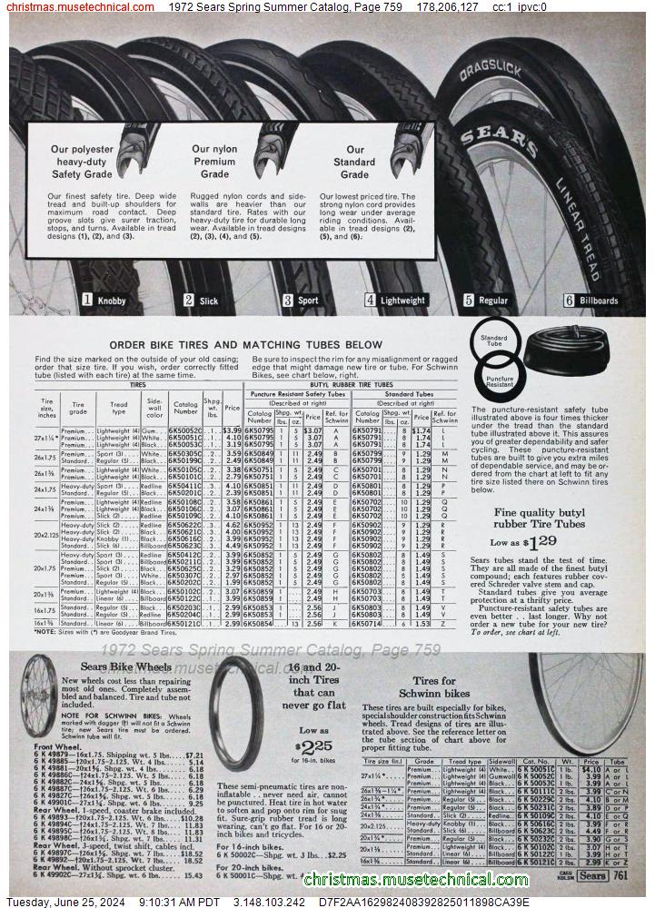 1972 Sears Spring Summer Catalog, Page 759