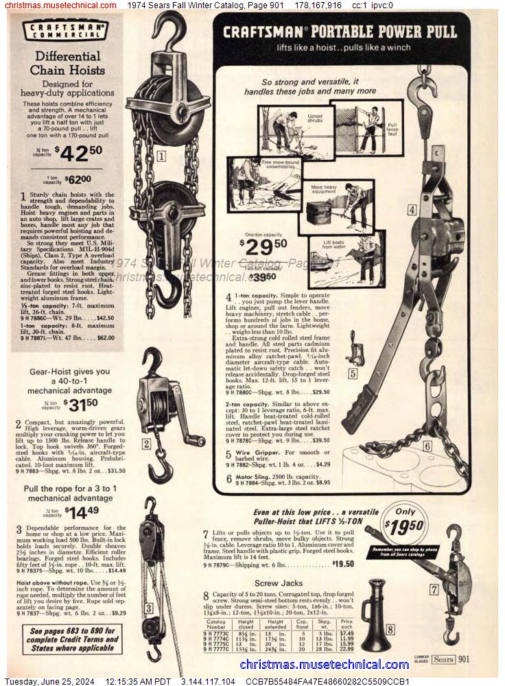 1974 Sears Fall Winter Catalog, Page 901
