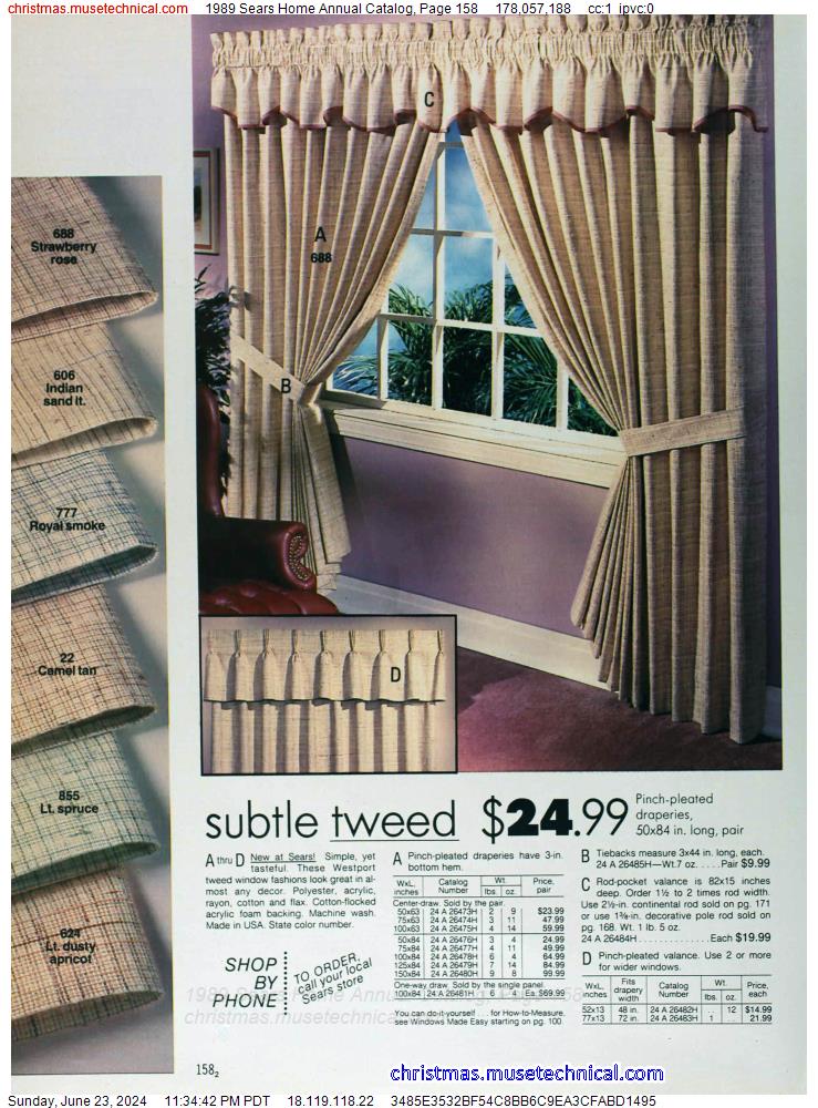 1989 Sears Home Annual Catalog, Page 158