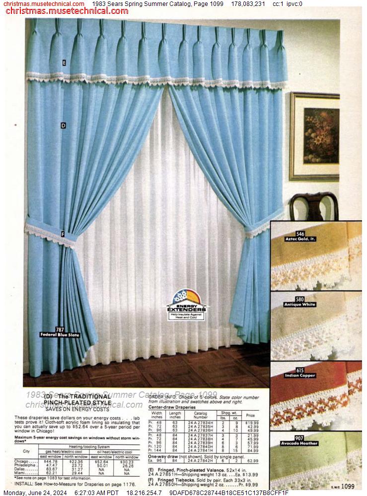 1983 Sears Spring Summer Catalog, Page 1099
