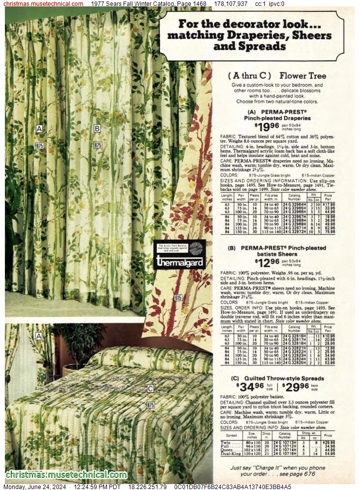 1977 Sears Fall Winter Catalog, Page 1468