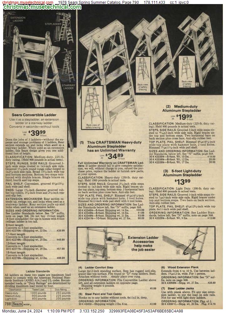 1976 Sears Spring Summer Catalog, Page 790