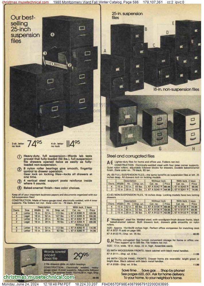 1980 Montgomery Ward Fall Winter Catalog, Page 586