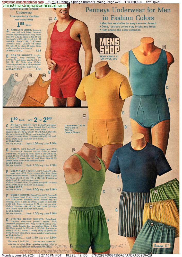 1971 JCPenney Spring Summer Catalog, Page 421