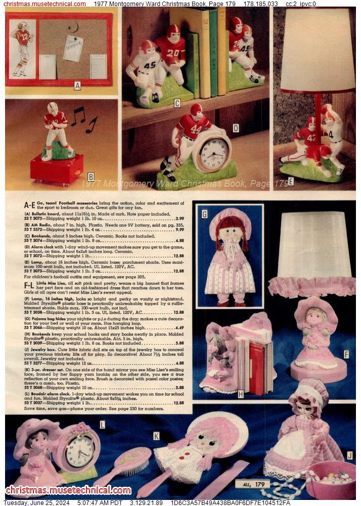 1977 Montgomery Ward Christmas Book, Page 179