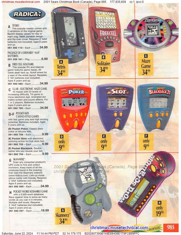 2001 Sears Christmas Book (Canada), Page 995
