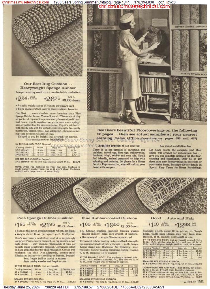 1960 Sears Spring Summer Catalog, Page 1341