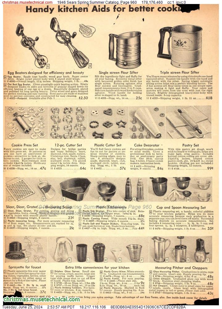 1946 Sears Spring Summer Catalog, Page 960