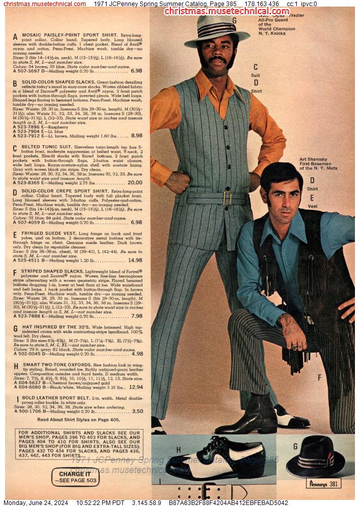 1971 JCPenney Spring Summer Catalog, Page 385