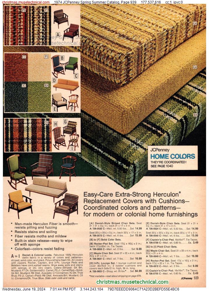 1974 JCPenney Spring Summer Catalog, Page 939
