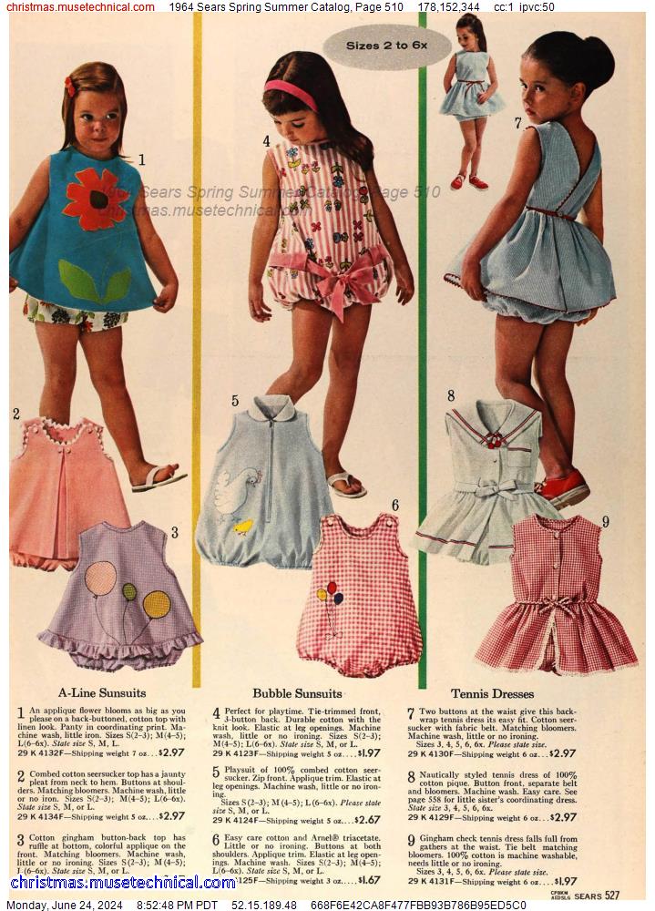 1964 Sears Spring Summer Catalog, Page 510