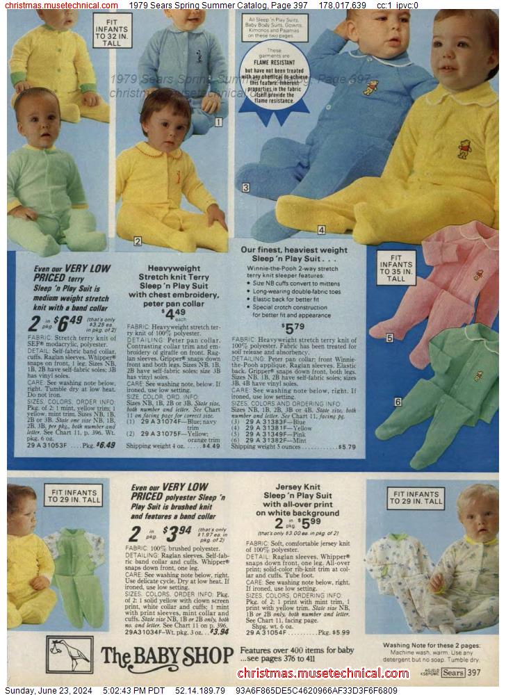 1979 Sears Spring Summer Catalog, Page 397