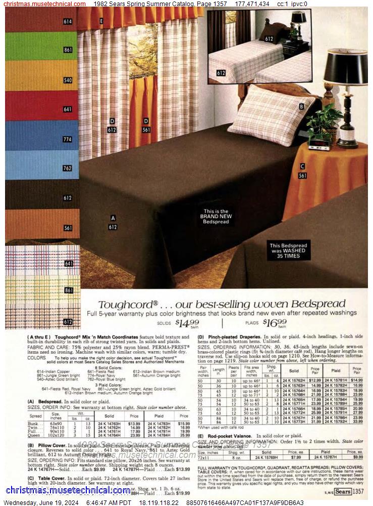 1982 Sears Spring Summer Catalog, Page 1357