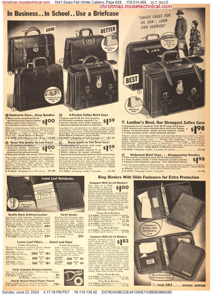 1941 Sears Fall Winter Catalog, Page 628