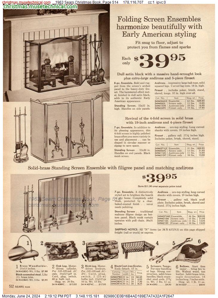 1963 Sears Christmas Book, Page 514