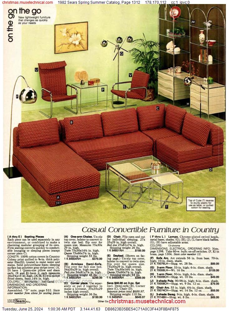 1982 Sears Spring Summer Catalog, Page 1312