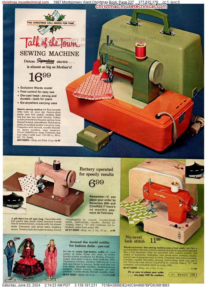 1967 Montgomery Ward Christmas Book, Page 237