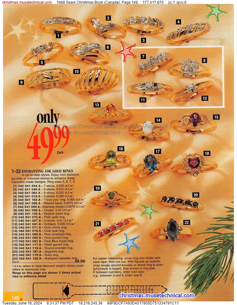 1998 Sears Christmas Book (Canada), Page 148