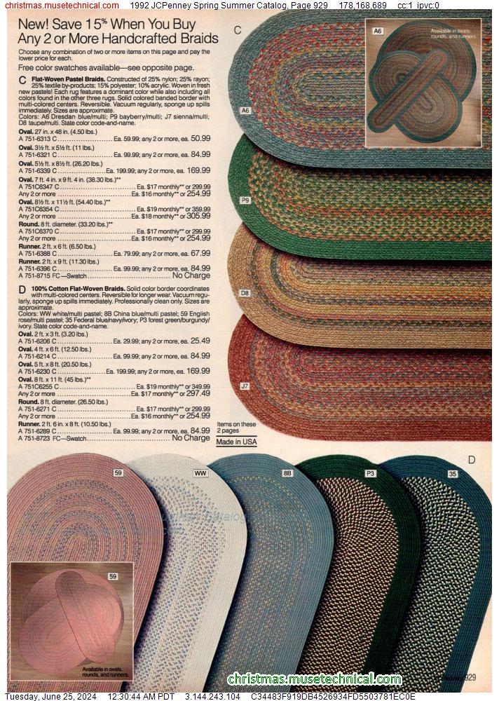 1992 JCPenney Spring Summer Catalog, Page 929