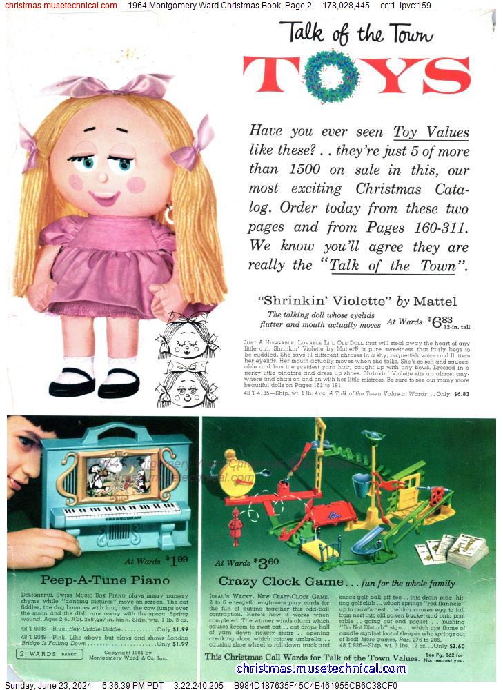 1964 Montgomery Ward Christmas Book, Page 2