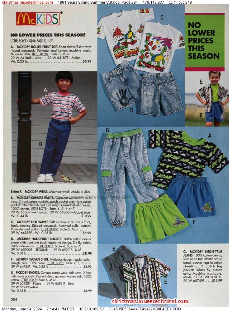 1991 Sears Spring Summer Catalog, Page 284