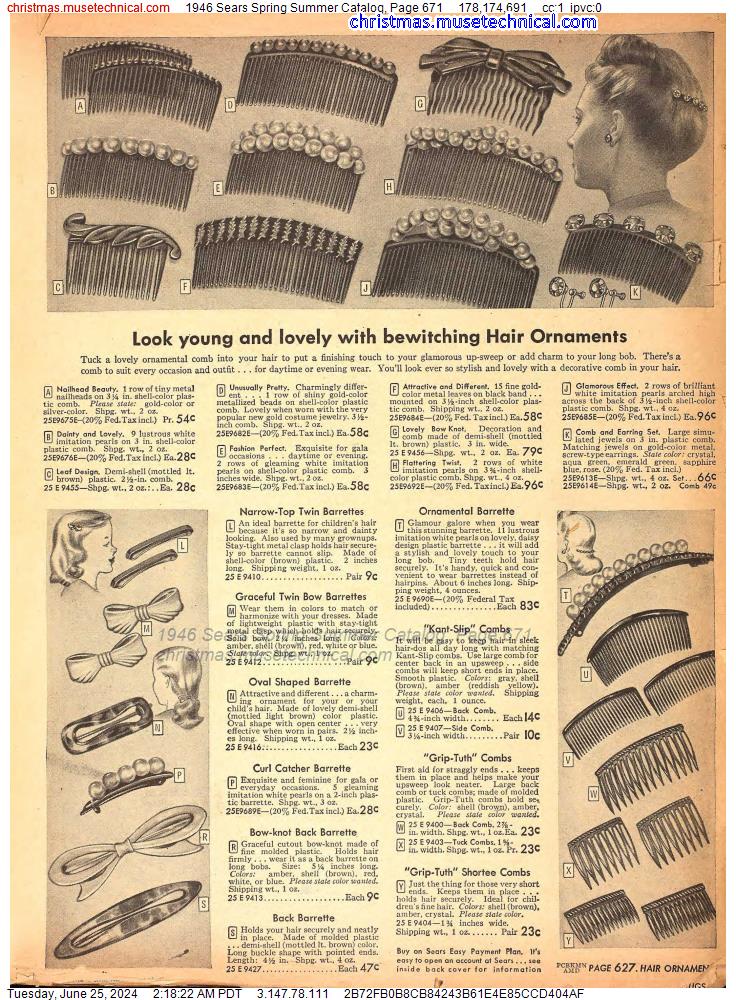 1946 Sears Spring Summer Catalog, Page 671