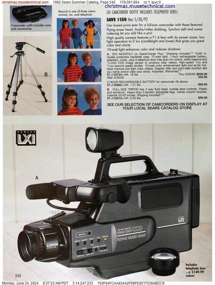 1992 Sears Summer Catalog, Page 245