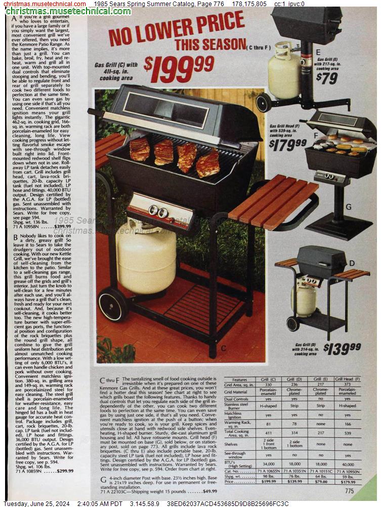 1985 Sears Spring Summer Catalog, Page 776
