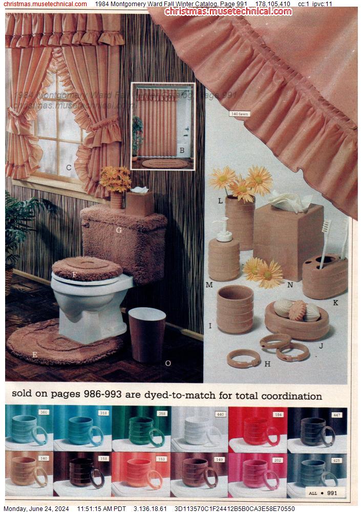 1984 Montgomery Ward Fall Winter Catalog, Page 991