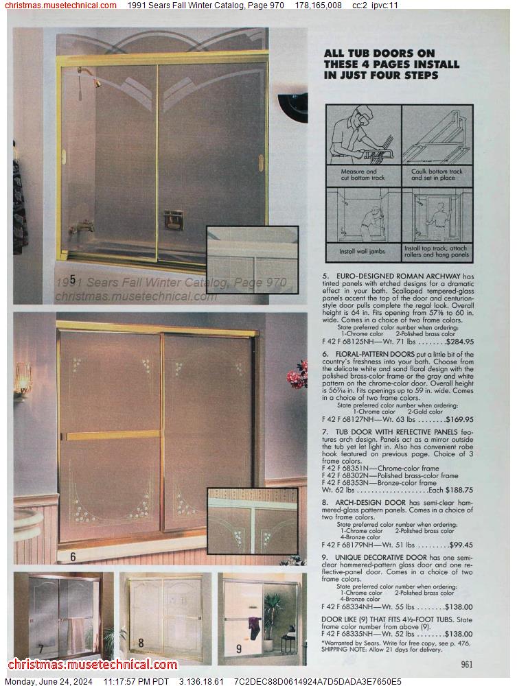1991 Sears Fall Winter Catalog, Page 970