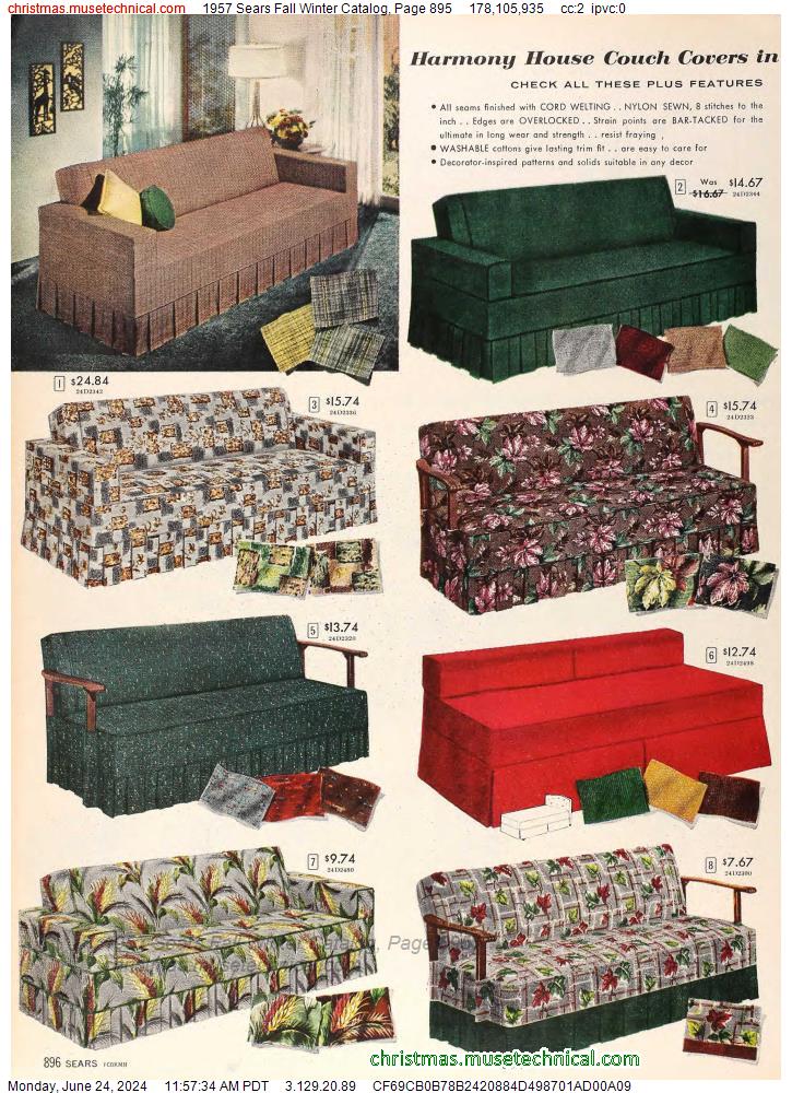 1957 Sears Fall Winter Catalog, Page 895