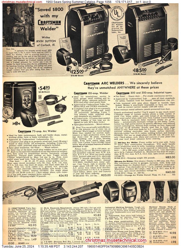 1950 Sears Spring Summer Catalog, Page 1056