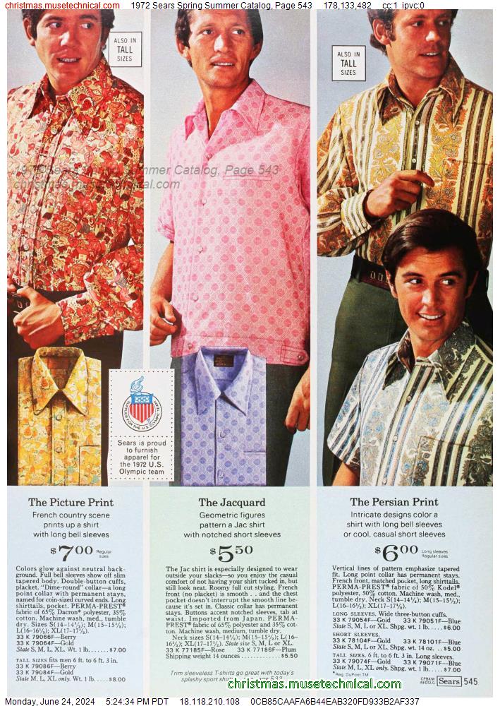 1972 Sears Spring Summer Catalog, Page 543