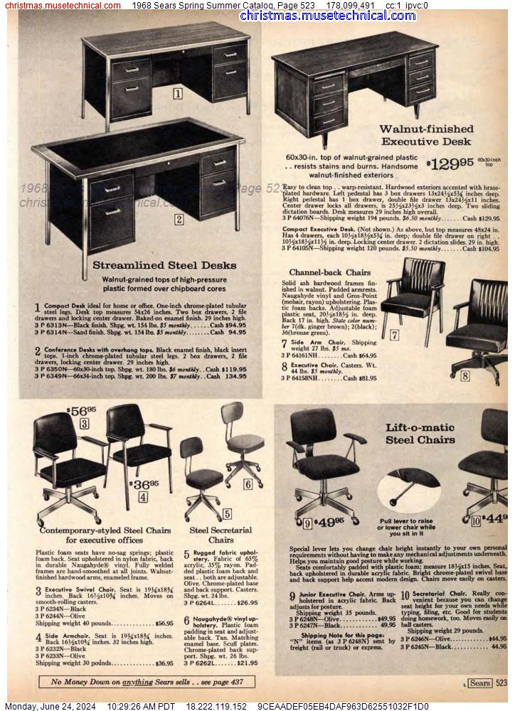 1968 Sears Spring Summer Catalog, Page 523