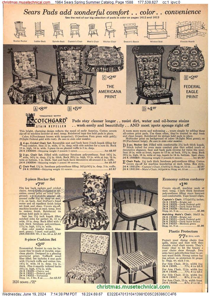 1964 Sears Spring Summer Catalog, Page 1588