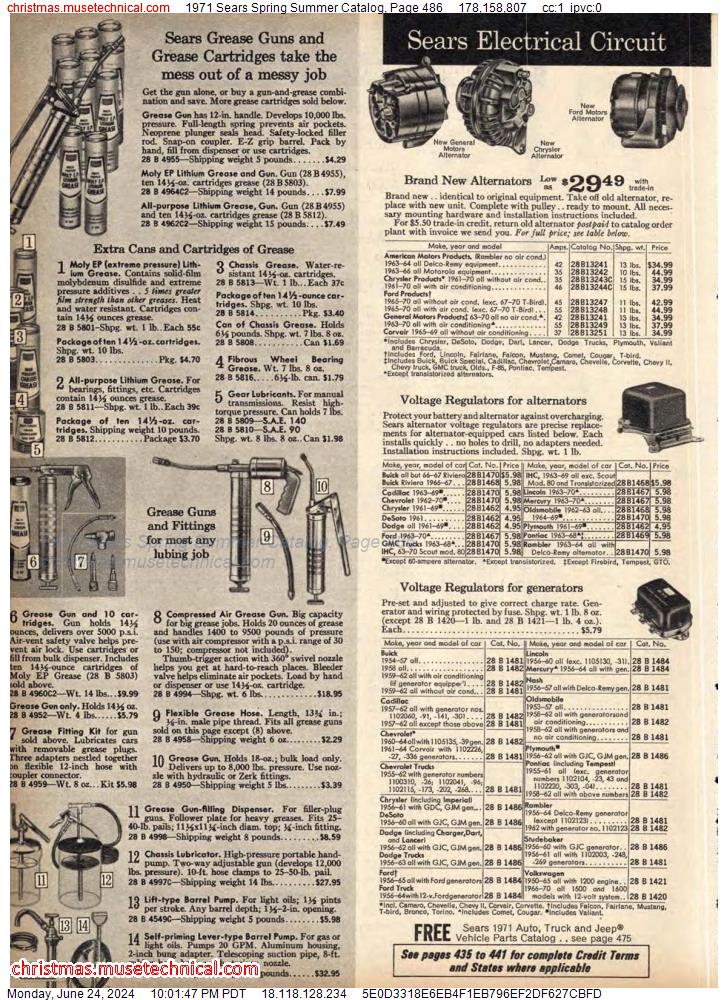 1971 Sears Spring Summer Catalog, Page 486