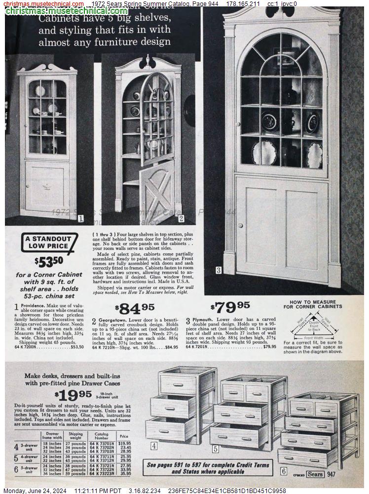 1972 Sears Spring Summer Catalog, Page 944