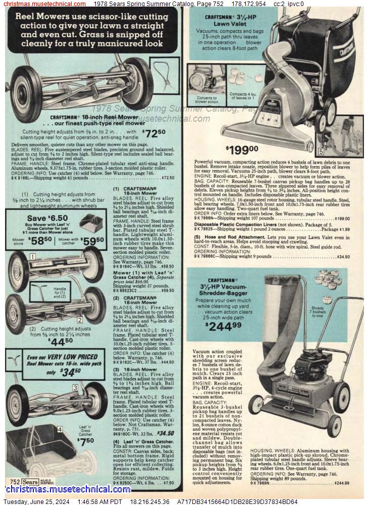1978 Sears Spring Summer Catalog, Page 752