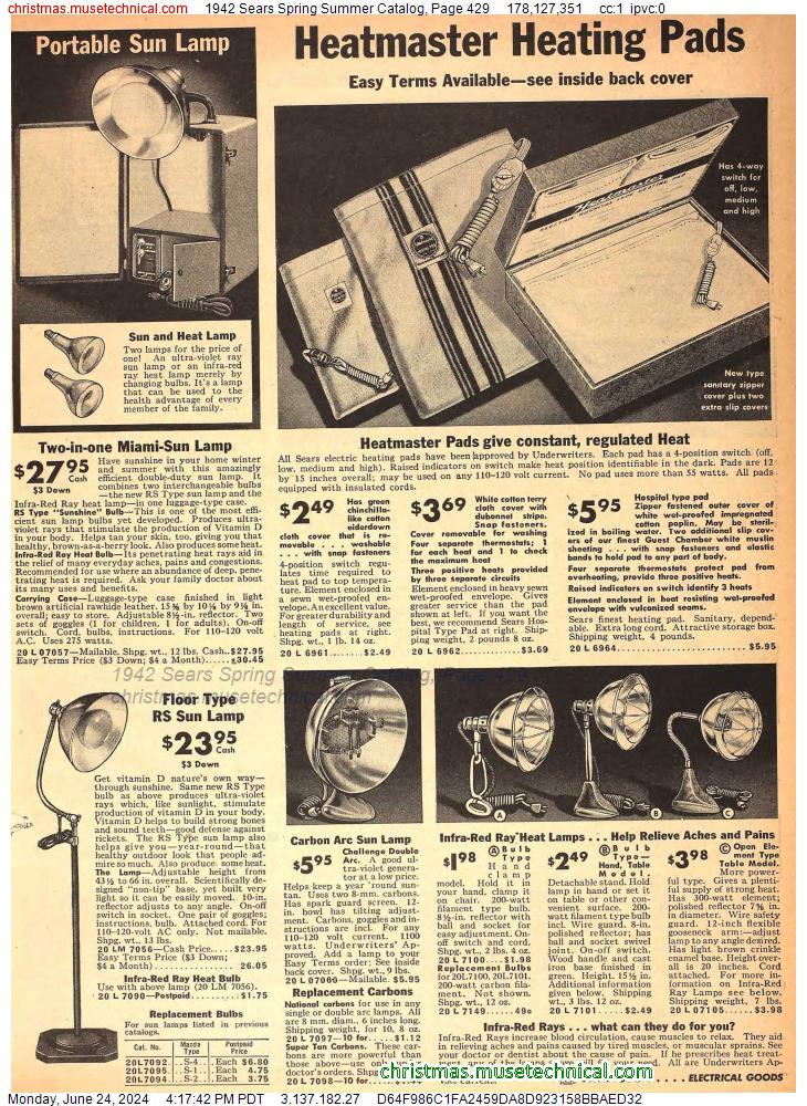 1942 Sears Spring Summer Catalog, Page 429