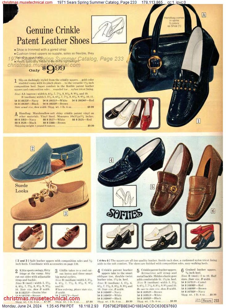 1971 Sears Spring Summer Catalog, Page 233