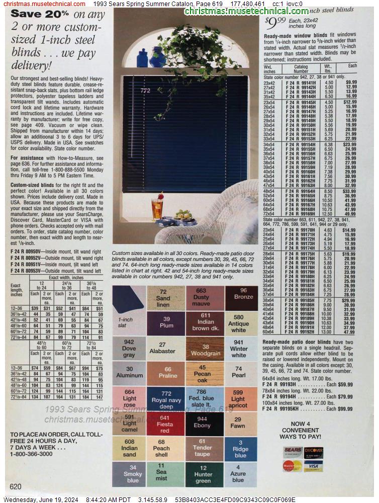 1993 Sears Spring Summer Catalog, Page 619